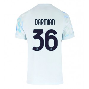 Inter Milan Matteo Darmian #36 Jalkapallovaatteet Vieraspaita 2025-26 Lyhythihainen